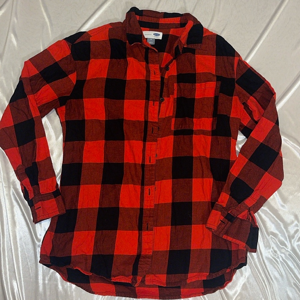 Old Navy Boyfriend Plaid Button Down